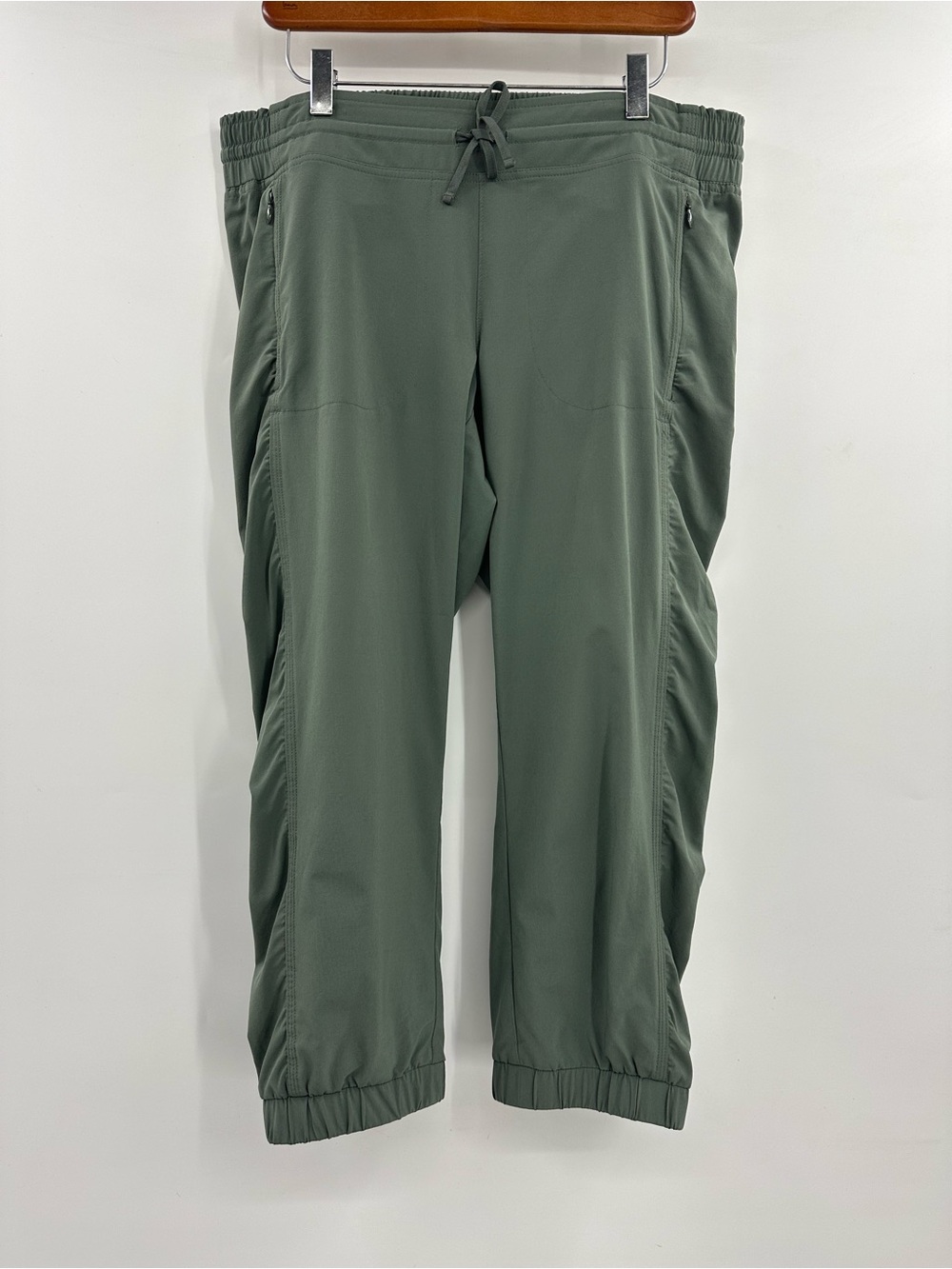 Athleta Olive Green Drawstring Jogger Pants